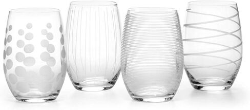 Mikasa 5095528 Cheers Stemless Wine Glass, 17-Ounce, Set of 4, Clear in Saudi Arabia