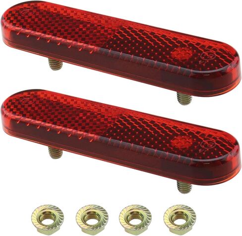 SING F LTD 2Pcs Motorcycle Reflector E-Mark Certification Electric Scooter Reflector Warning Reflector Accessories for Car Trailers Trucks Campers RVs in Saudi Arabia
