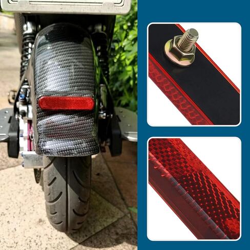 SING F LTD 2Pcs Motorcycle Reflector E-Mark Certification Electric Scooter Reflector Warning Reflector Accessories for Car Trailers Trucks Campers RVs in Saudi Arabia