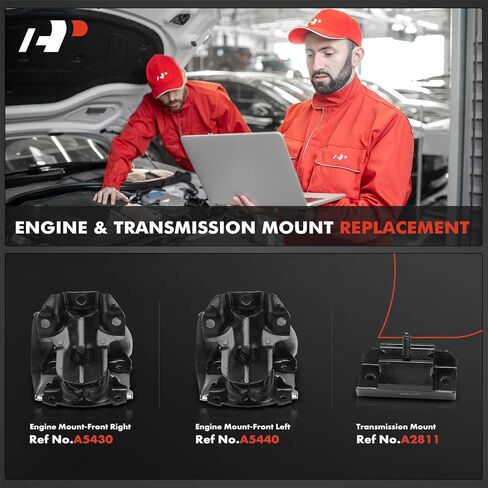 A-Premium Engine Motor Mount and Transmission Mount Kit Compatible with Chevrolet Silverado 1500 2007-2013, Tahoe 2007-2009 & GMC Sierra 1500 2007-2013, Yukon 2007-2009, RWD, Automatic Transmission in Saudi Arabia