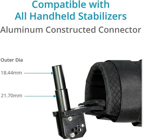 دعم دعامة ذراع Flycam لمثبت Flycam 3000 و5000 وNano وRedking. يعمل دعم الذراع المريح على توزيع الوزن بالتساوي على الساعد بأكمله. ضياء الخارجي. محول البكرة 18.44 مم -21.70 مم (FLCM-AB) in Kuwait