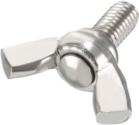 10Pcs M6 x 1-Pitch Wing Bolt, 12mm Length Carbon Steel Butterfly Screw Wing Bolt Machine Fastener in Kuwait