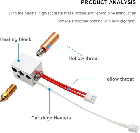 طابعة Neptune 4 Hotend ثلاثية الأبعاد نهاية ساخنة لطابعة Elegoo Neptune 4/4 Pro ثلاثية الأبعاد ملحقات Hotend أجزاء الطارد in Kuwait