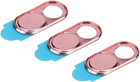 Zopsc Webcam Cover 3pcs Ultra Thin Metal Lens Cover Anti-Hacker Security Suitable for Smartphones Tablets Desktops Laptops(Silver Black Color) in Saudi Arabia