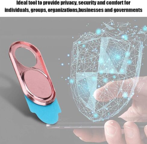 Zopsc Webcam Cover 3pcs Ultra Thin Metal Lens Cover Anti-Hacker Security Suitable for Smartphones Tablets Desktops Laptops(Silver Black Color) in Saudi Arabia