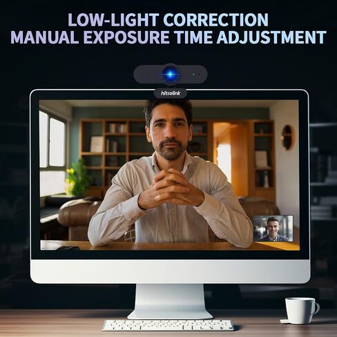 HD 1080P Conference Webcam for PC with USB, Portable All-in-1 Ultra Wide-Angle 100° Video Conference Camera with 4 Mic and Speaker, 16ft Voice Pickup, AI Noise-Cancellation, USB Plug&Play in Saudi Arabia