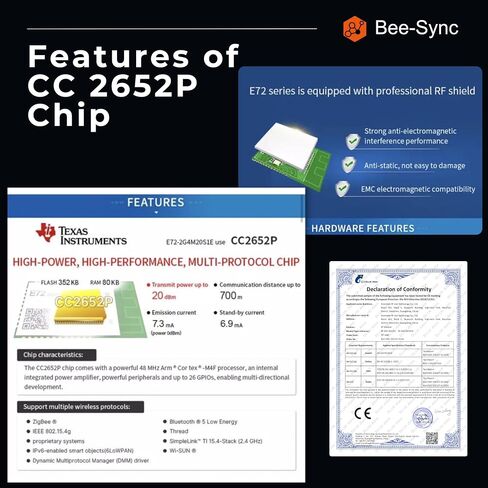 Zigbee 3.0 USB Dongle Plus Gateway، بوابة Zigbee USB العالمية مع هوائي لمساعد المنزل، المنزل الذكي، Open HAB إلخ، محول USB Zigbee 3.0 اللاسلكي (حزمة واحدة) in Saudi Arabia