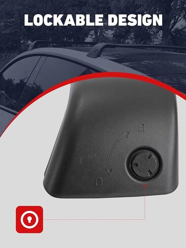 شريط متقاطع قابل للقفل بدون ضوضاء يناسب طراز تسلا Y 2020 2021 2022 2023 2024 ملحقات حامل السقف على السطح حامل البضائع للأمتعة للقوارب والدراجات الكاياك العارضة in Kuwait