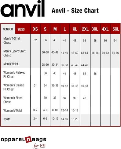 تي شيرت Anvil 887L للسيدات خفيف الوزن بأكمام طويلة وغطاء للرأس من القطن in Kuwait