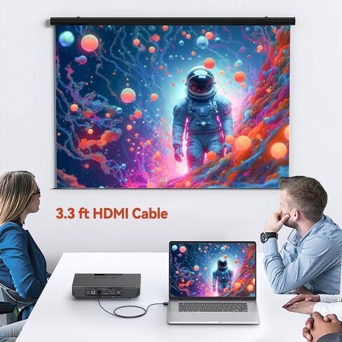 Ultra Thin HDMI Cables, 4K HDMI to HDMI Cable 3.3FT/1M 2 Pack, High-Speed 18Gbps HDMI Cable for Monitor 4K@60Hz Supports All HDMI Devices in Saudi Arabia