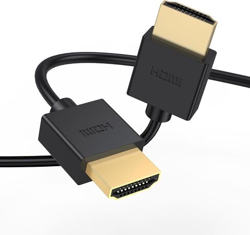 Ultra Thin HDMI Cables, 4K HDMI to HDMI Cable 3.3FT/1M 2 Pack, High-Speed 18Gbps HDMI Cable for Monitor 4K@60Hz Supports All HDMI Devices in Saudi Arabia