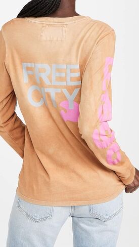 FREECITY Women's Letgo Supervintage Long Sleeve Tshirt in Saudi Arabia