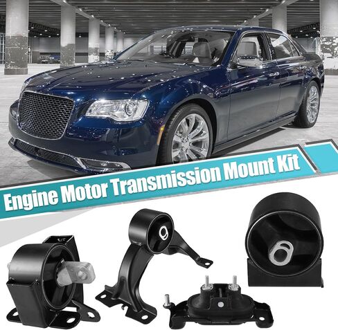 مجموعة حوامل نقل محرك المحرك X AUTOHAUX لكرايسلر تاون آند كانتري لدودج جراند كارافان لرام C/V لشركة فولكس فاجن روتان 3.6L 5273883AD 4880492AA 5273893AE 5273996AE أمامي 4 قطع in Saudi Arabia