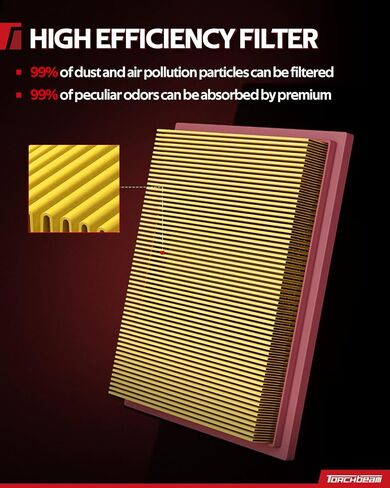 Torchbeam Engine Air Filter CA10755 Fits for 2011-2021 Grand Cherokee, 2014-2019 Highlander, 2011-2020 Sienna, 2010-2022 RX350 in Saudi Arabia