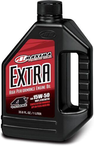 زيوت سباق ماكسيما 32901-2PK Extra4 الاصطناعية 4T 15w50 زيت محرك دراجة نارية 1 لتر، عبوتان in Kuwait