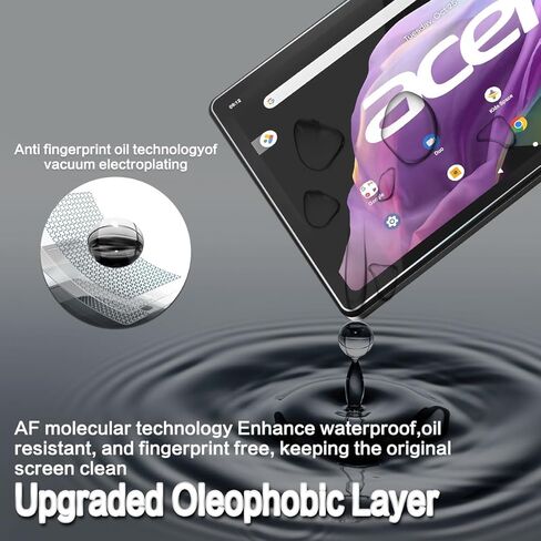 واقي شاشة مكون من 3 قطع متوافق مع جهاز Acer Iconia Tab P10 10.4 بوصة إصدار 2023، [وضوح عالي الدقة] [9 صلابة] زجاج مقسى لجهاز Acer Iconia Tab P10 10.4 بوصة in Kuwait