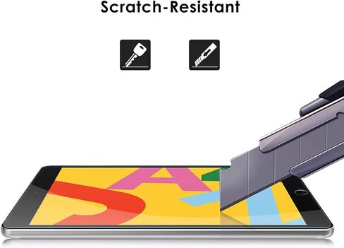 واقي شاشة Simpeak مكون من قطعتين متوافق مع iPad 10.2 (موديل 2021/2020/2019، الجيل التاسع/الثامن/السابع)، مكتمل من الزجاج المقوى عالي الدقة للكمبيوتر اللوحي [بدون فقاعات] [مضاد لبصمات الأصابع] in Saudi Arabia