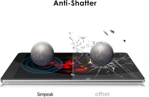 واقي شاشة Simpeak مكون من قطعتين متوافق مع iPad 10.2 (موديل 2021/2020/2019، الجيل التاسع/الثامن/السابع)، مكتمل من الزجاج المقوى عالي الدقة للكمبيوتر اللوحي [بدون فقاعات] [مضاد لبصمات الأصابع] in Saudi Arabia