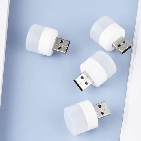 ضوء ليلي USB USB LED ضوء موفر للطاقة، مصباح LED مدمج، إضاءة محمولة، إضاءة محيطة، مصباح ديكور، ضوء USB صغير لغرفة نوم السيارة (لون متدرج 2 قطعة) in Saudi Arabia