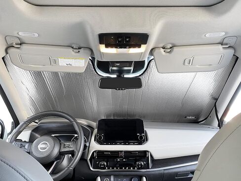 YelloPro Side Window Front Seat Sunshade (Set of 2) Custom Fit for 2021 2022 2023 2024 Nissan Rogue SUV, S, SV, SL, Platinum (Not for Sport), UV Reflector Sun Protection Accessories (Made in USA) in Saudi Arabia