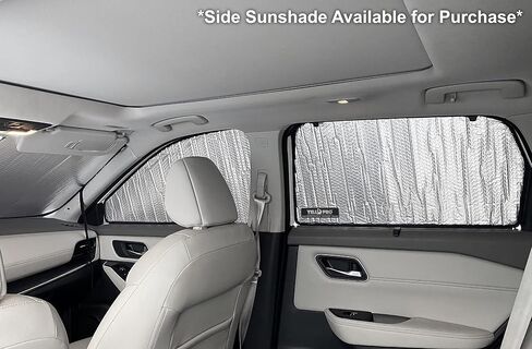 YelloPro Side Window Front Seat Sunshade (Set of 2) Custom Fit for 2021 2022 2023 2024 Nissan Rogue SUV, S, SV, SL, Platinum (Not for Sport), UV Reflector Sun Protection Accessories (Made in USA) in Saudi Arabia