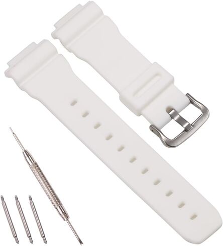 16mm Resin Watch Strap Compatible with Casio G-shock DW-9052 DW-004C DW6900 GW6900 71606395 Replacement Band Men's Waterproof Sport Rubber Watch Accessories in Saudi Arabia