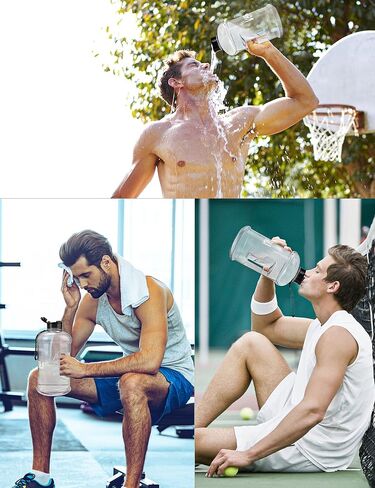 VENNERLI Water Bottle with Handle Portable Large Plastic Water Bottles for Adults BPA-free Half Gallon Water Bottle Reusable 2 Liter Water Jugs for Outdoor Hiking Fitness Travel Camping Cycling in Saudi Arabia