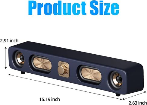 مكبرات صوت الكمبيوتر، مكبرات صوت بلوتوث، جودة صوت HiFi، سماعات كمبيوتر بلوتوث 5.0 و3.5 ملم Aux-in لسطح المكتب، وأجهزة الكمبيوتر المحمولة، وأجهزة الكمبيوتر الشخصية، والهواتف، والأجهزة اللوحية، ومكبرات صوت الألعاب in Kuwait