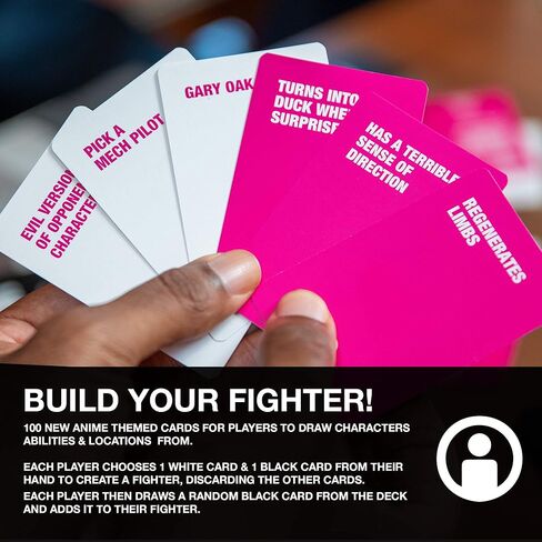 Skybound Superfight Anime Deck 2: 100 بطاقة توسيع للعبة الحجج السخيفة | للأطفال والمراهقين والبالغين، 3 لاعبين أو أكثر، للأعمار من 8 سنوات فما فوق in Kuwait