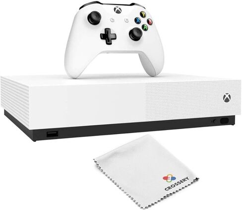 حزمة وحدة تحكم Zeust Xbox One S 1 تيرابايت ذات الإصدار الرقمي بالكامل - تتضمن وحدة تحكم Xbox One Series S باللون الأبيض، ووحدة تحكم لاسلكية 1x، وقطعة قماش من الألياف الدقيقة (متجددة) in Saudi Arabia