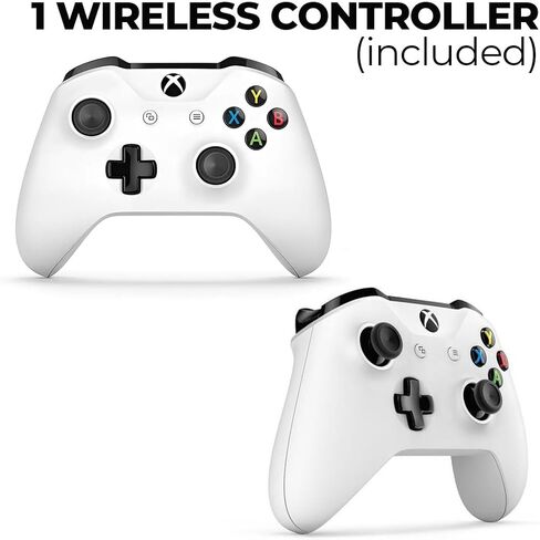حزمة وحدة تحكم Zeust Xbox One S 1 تيرابايت ذات الإصدار الرقمي بالكامل - تتضمن وحدة تحكم Xbox One Series S باللون الأبيض، ووحدة تحكم لاسلكية 1x، وقطعة قماش من الألياف الدقيقة (متجددة) in Saudi Arabia