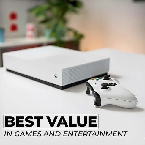 حزمة وحدة تحكم Zeust Xbox One S 1 تيرابايت ذات الإصدار الرقمي بالكامل - تتضمن وحدة تحكم Xbox One Series S باللون الأبيض، ووحدة تحكم لاسلكية 1x، وقطعة قماش من الألياف الدقيقة (متجددة) in Saudi Arabia