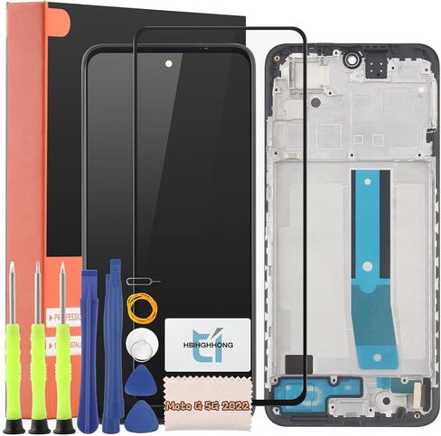 6.5 inches for Motorola Moto G 5G 2022 XT2213-3 Screen Replacement for Motorola Moto G 5G 2022 LCD Display Touch Screen Digitizer Assembly with Repair Tools(Black) in Kuwait