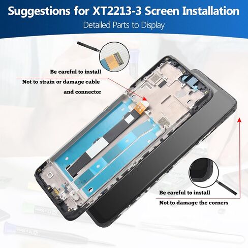 6.5 inches for Motorola Moto G 5G 2022 XT2213-3 Screen Replacement for Motorola Moto G 5G 2022 LCD Display Touch Screen Digitizer Assembly with Repair Tools(Black) in Kuwait
