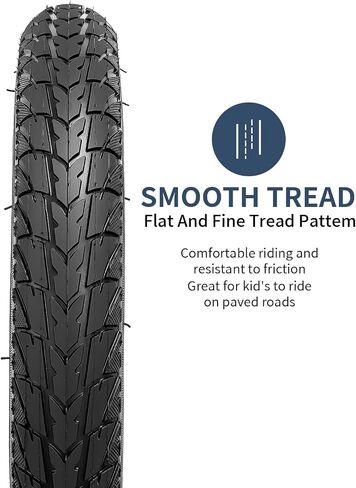 YUNSCM 12" Bike Tires 12x1.75/47-203 and 12" Heavy Duty Bike Tubes Schrader Valve Compatible with 12x1.75 12x1.90 12x1.95 Bike Bicycle Tires and Tubes (A-1036) in Saudi Arabia
