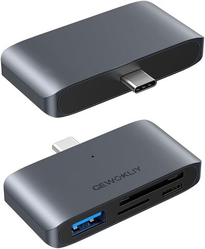 USB C Hub, USB C Docking Station with USB C to 2 Slots SD/Micro SD Memory Card Reader Dual USB 3.0 USB C Ports, SD Card Reader for MacBook/iPhone 15 Pro Max/iPad/Laptops| Plug and Play in Saudi Arabia