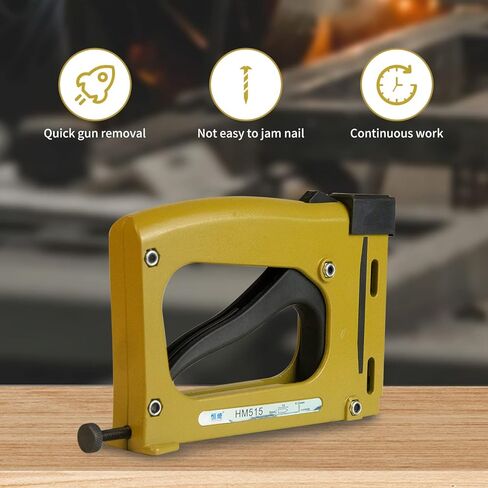 Yeshine Point Drivers لتأطير الصورة Pro-Framing Dual Point Driver Point مسمار مسدس مع مسامير إطار صورة خفيف الوزن دباسة معدنية للنجار DIY 1000 نقطة in Kuwait