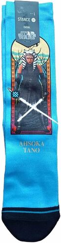 Stance Disney Star Wars The Mandalorian Ahsoka Tano Crew Socks L Blue in Saudi Arabia