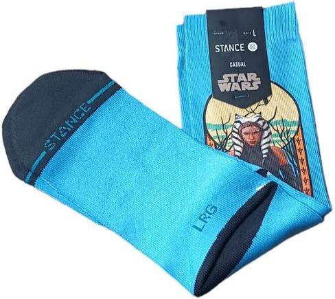 Stance Disney Star Wars The Mandalorian Ahsoka Tano Crew Socks L Blue in Saudi Arabia