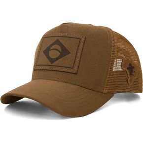 Sacudido's | Trucker Cap Brazilian Flag Snapback Hats, Adjustable, for Men and Women, Great for Hunting