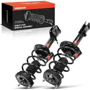 A-Premium Rear Pair (2) Complete Strut & Coil Spring Assembly Compatible with Subaru Impreza 2004 2005 2006 2007