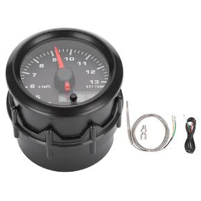 EGT Gauge 2in Pyrometer Exhaust Gas Temperature EGT Gauge 52mm Pyrometer 7 Colors Digital LED Exhaust Temperatures Universal Ext Temp Gauge with Sensor