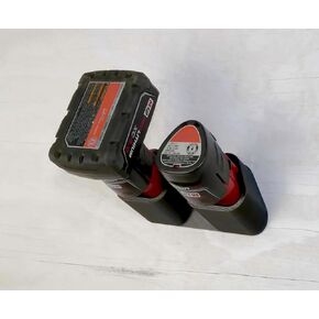 Battery Holder for Milwaukee M12 - Compatible with Milwaukee 12V Batteries - Holds 4 Batteries - Wall Mount - Made in The USA
