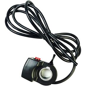 1Pcs 6 Wire Thumb Throttle Adapter for 36V Speed Control 7/8" 22mm Handlebar Thumb Throttle 3 LED Battery Indicator for E-Bike Electric Bike