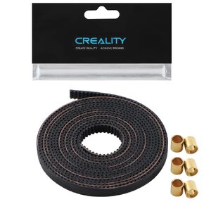 Official Creality Timing Belt Length 1M, Open 2GT Timing Belt Pitch 2mm Width 6mm with 2pcs Copper Sleeve for Ender 3, Ender 3 V2 Series, Ender 3 S1, Ender 3 S1 Pro, Ender-5 Series and CR-10 Series