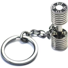 Strong Man Dumbbell Keychain Fitness Keychains Car Wallet Sports Gym Men