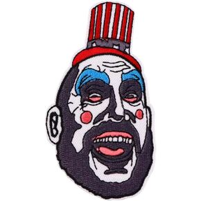 Captain Spaulding House of 1000 Corpses Horror Movie Halloween 3.9" Iron On Embroidered Patch for Clothing