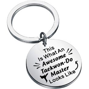 Martial Arts Jewelry Taekwondo Gift Awesome Taekwon-Do Master Keychain