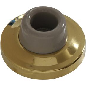 Hardware Essentials 852378 Wall Mount Door Stop Bright Brass 2-3/8"