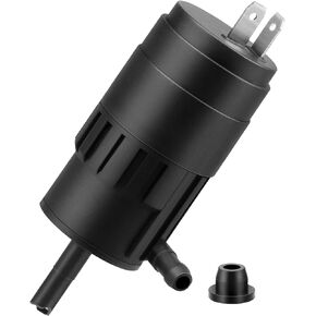 HHCSOP 066011A Windshield Washer Motor Pump w/Grommet, Replacement for 1986-2019 Peterbilt 330 335 370 Series
